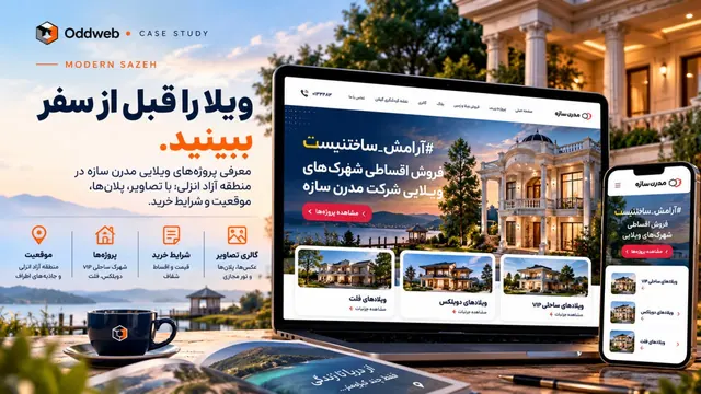 مدرن سازه — ویلا را قبل از سفر ببینید.